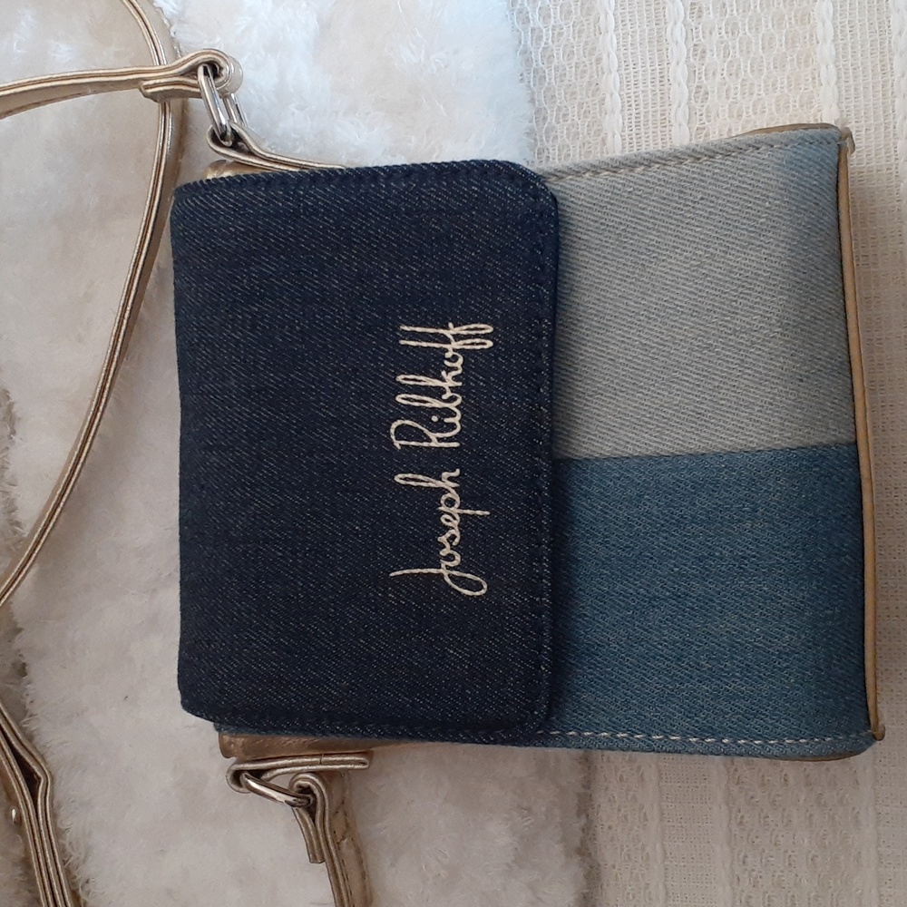 Joseph Ribkoff Two-Tone Denim Crossbody Bag